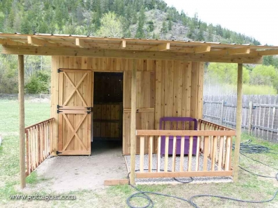 The Finished Goat Barn