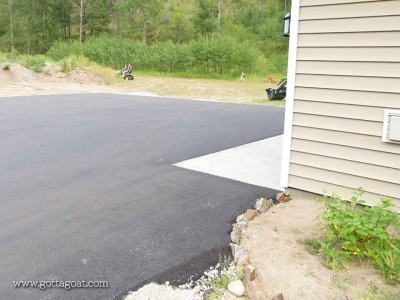 The Finished Paved Driveway