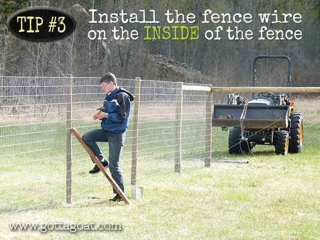 Install the Fence Wire