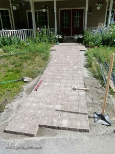 Some Angle Cuts Needed at the End of the Walkway