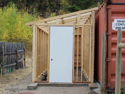 The barn door installed
