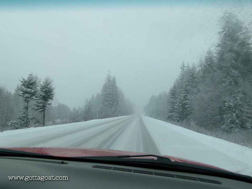 Our Drive Home - a Little More Snowy